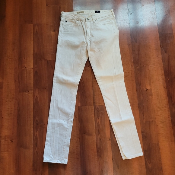 Ag Adriano Goldschmied Denim - AG "prima" mid rise white jeans